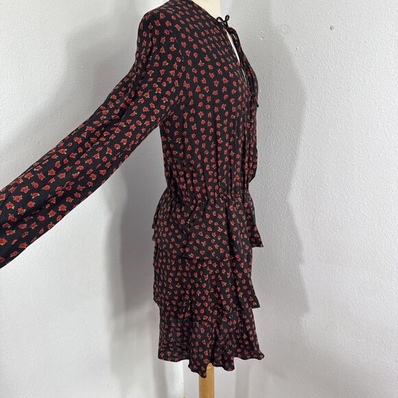 Motel Mini Dress Womens Large Multi Kepsibelle Dotty‎ Rose Tiered Summer Y2K - Picture 4 of 12